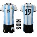 Cheap Argentina Nicolas Otamendi #19 Home Football Kit Children World Cup 2022 Short Sleeve (+ pants)